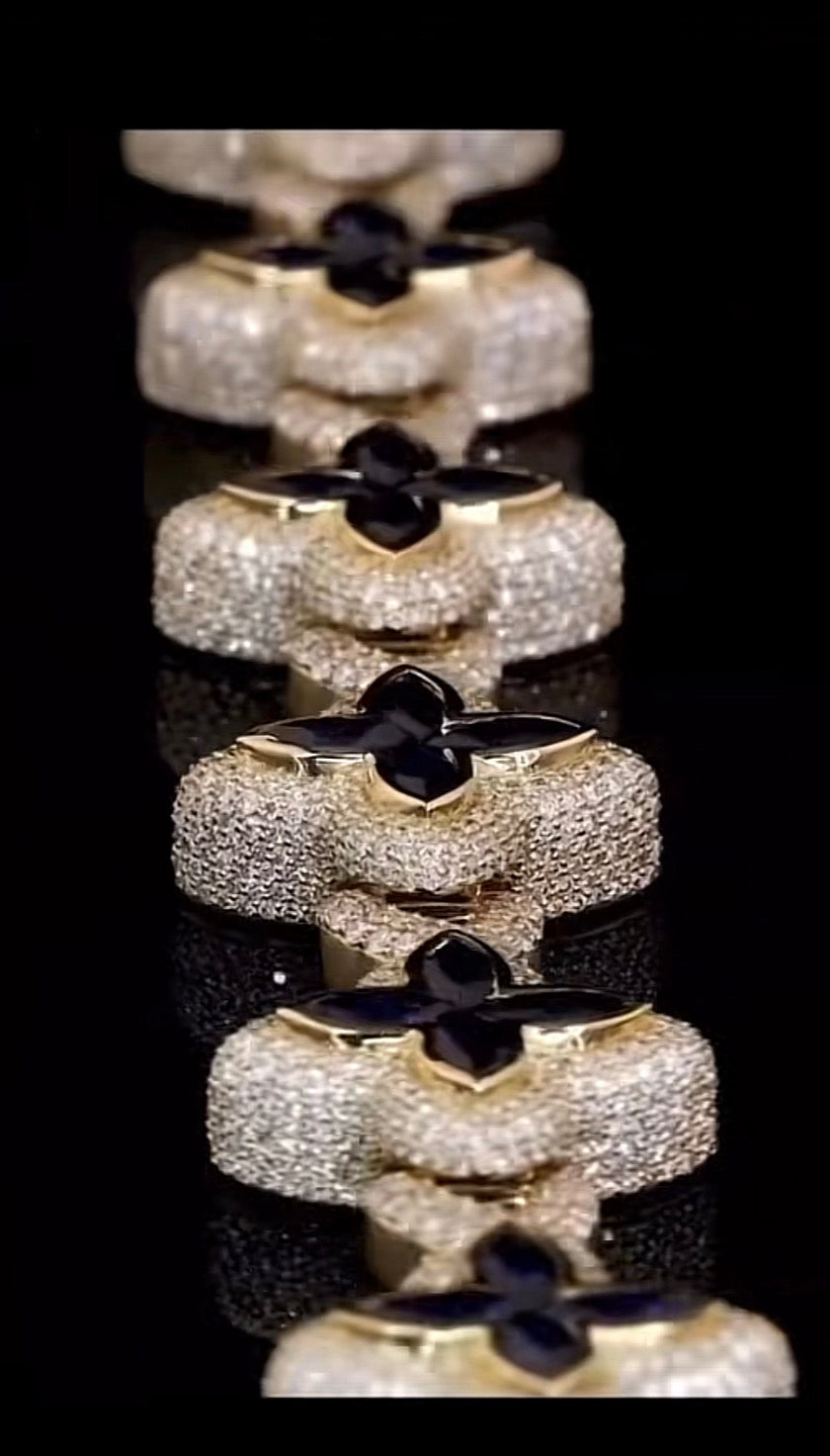 19mm Marquise cut Infinity Link bracelet .925 silver