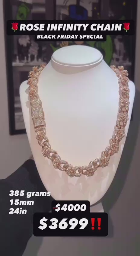 Custom rose gold Cuban