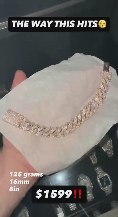 Holy Water Rose Gold Cuban bracelet