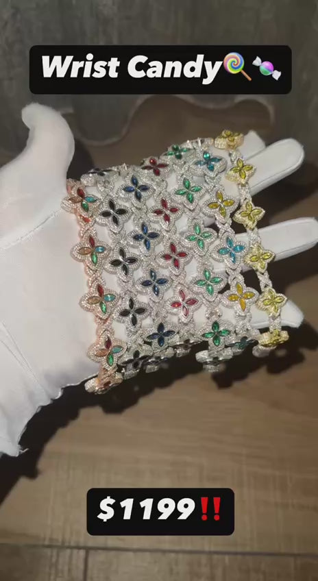 19mm Marquise cut Infinity Link bracelet .925 silver